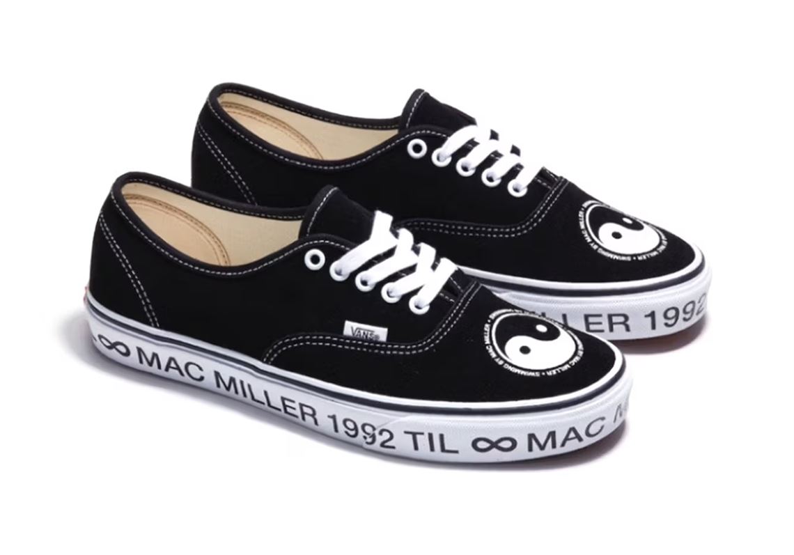 Mac miller van\'s slip on\'s Smile Back - Mac Miller Mash Up Vans Slip On – chadcantcolor main image 3