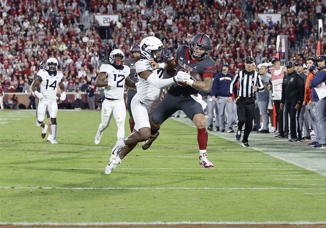 Dillon Gabriel's school-record 8 TDs lead Oklahoma past West Virginia |  Pittsburgh Post-Gazette, image size:1140x798