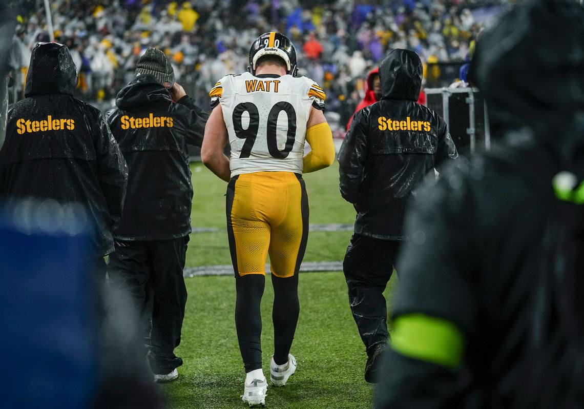 T.J. Watt exits regular-season finale against the Ravens with a knee injury  | Pittsburgh Post-Gazette