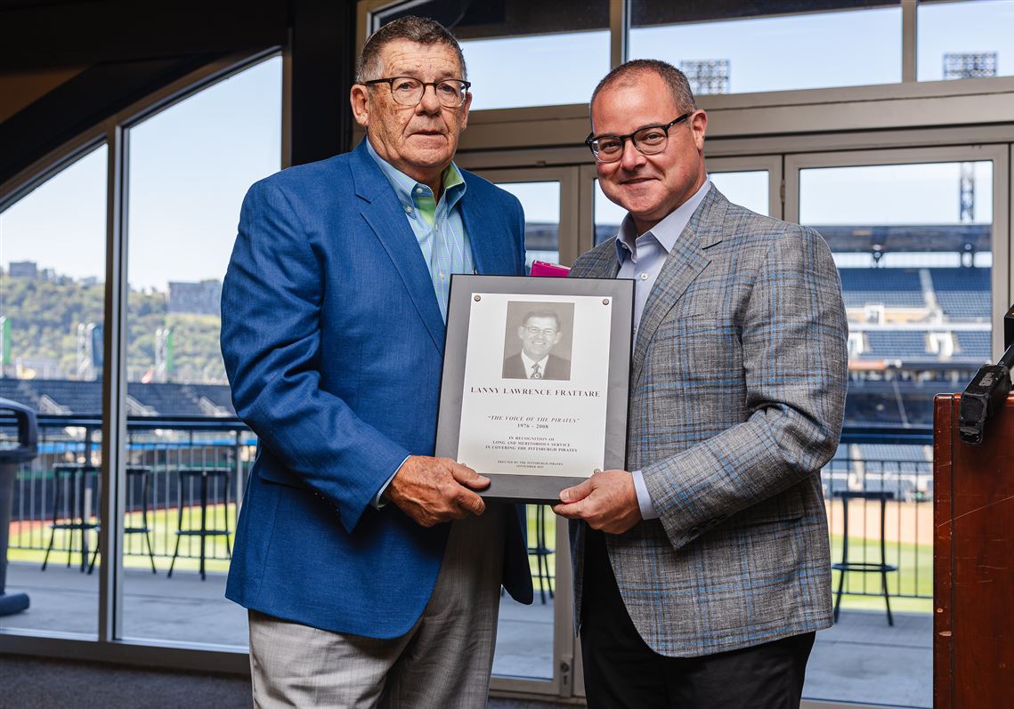 Longtime play-by-play announcer Lanny Frattare inducted into Pirates ...