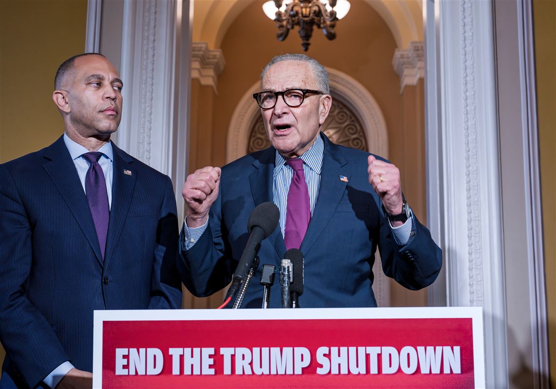 Democrats say Trump needs to be involved in shutdown talks. He's shown little interest in doing so | Pittsburgh Post-Gazette