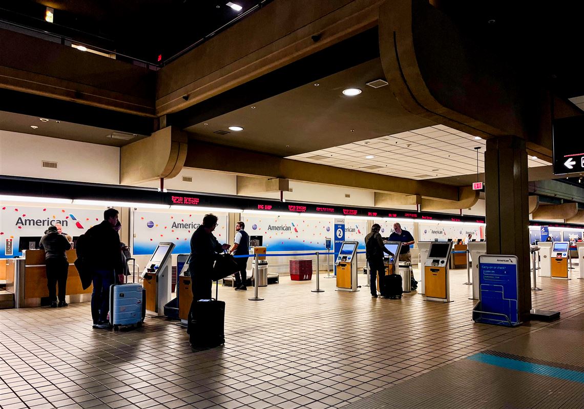 At Pittsburgh International Airpot, business as usual — so far — as FAA's flight reductions go into effect