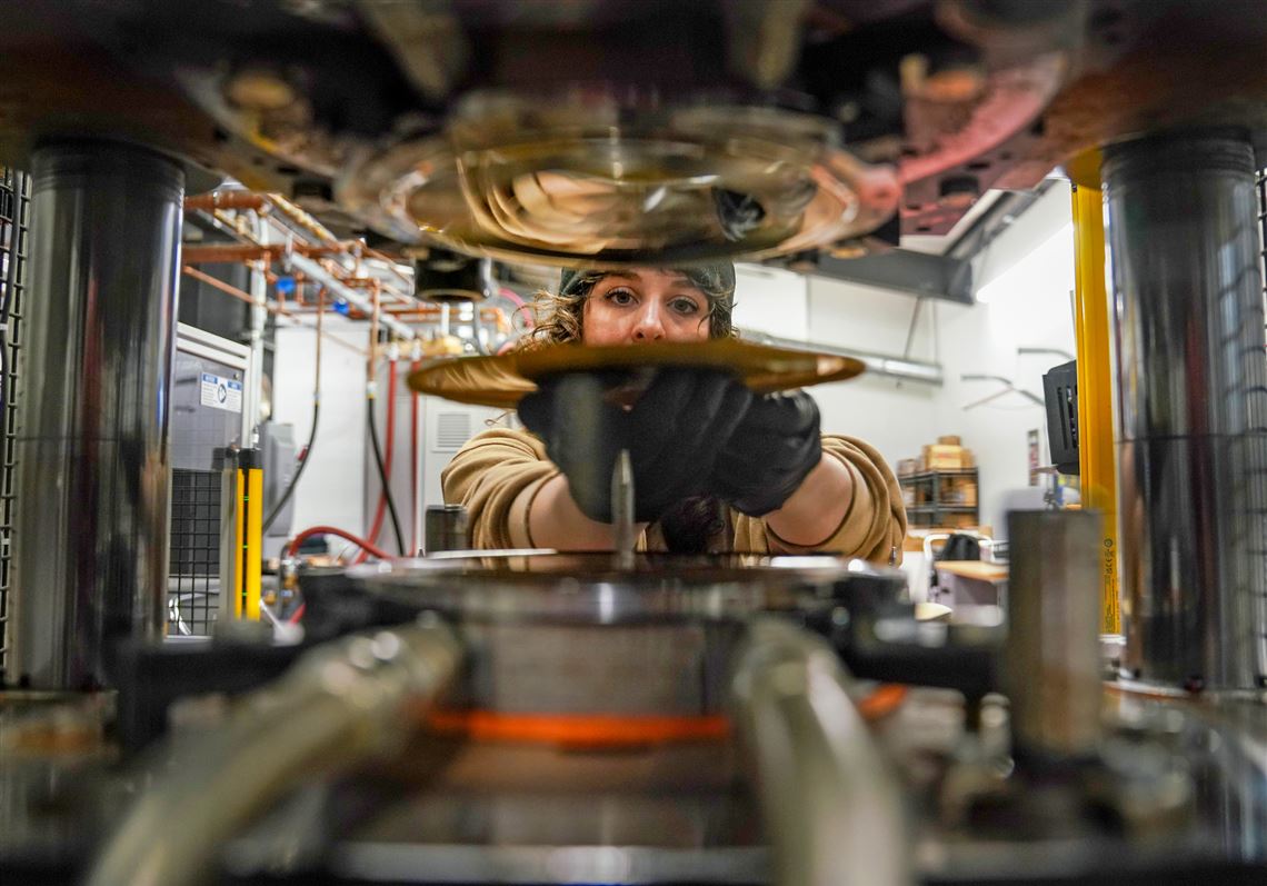 At Hellbender's pressing plant in Lawrenceville, 'vinyl makes an