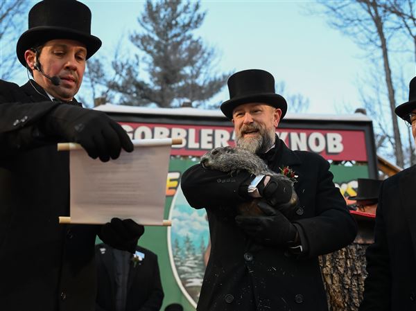 Image related to Punxsutawney Phil is said to have seen his shadow, forecasting more weeks of wintry weather