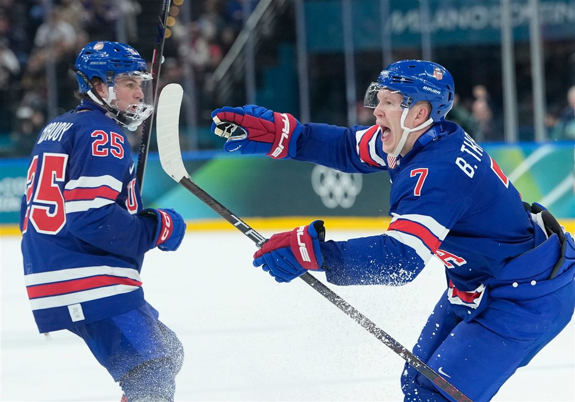 Jack Eichel, Brady Tkachuk power the U.S. past Denmark at the Olympics |  Pittsburgh Post-Gazette