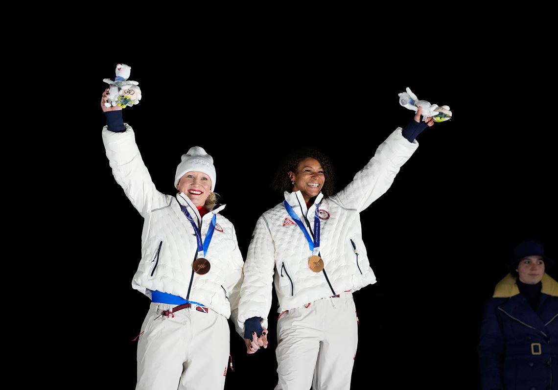 Hempfield grad Jasmine Jones helps U.S. team take bronze in two-woman bobsled at Olympics | Pittsburgh Post-Gazette