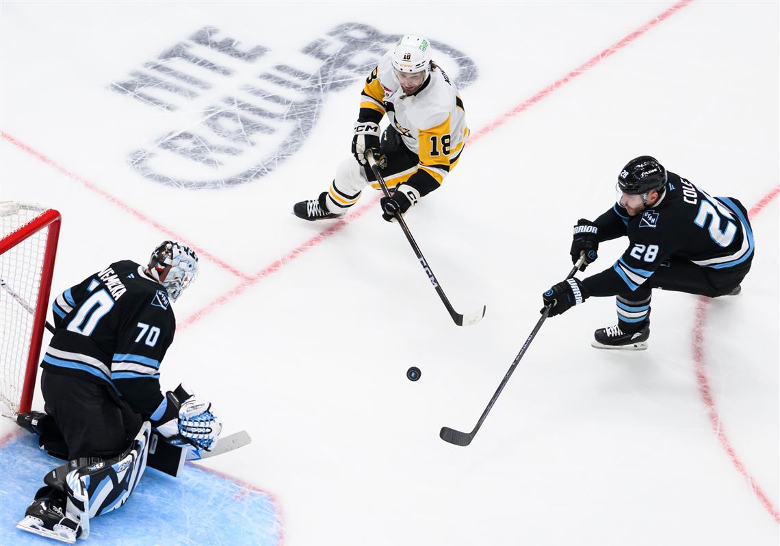 Penguins overcome another multi-goal deficit for critical win in Utah