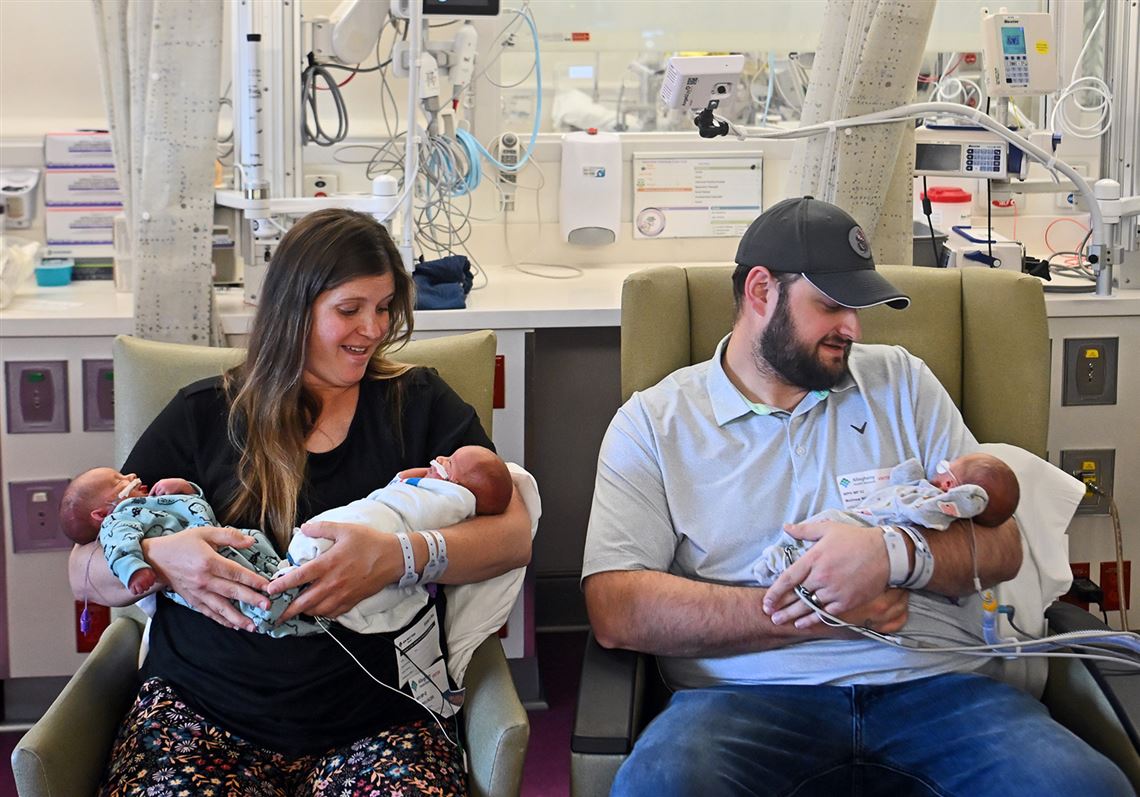 Triplet takeover: Four sets of triplets arrive at AHN West Penn Hospital
