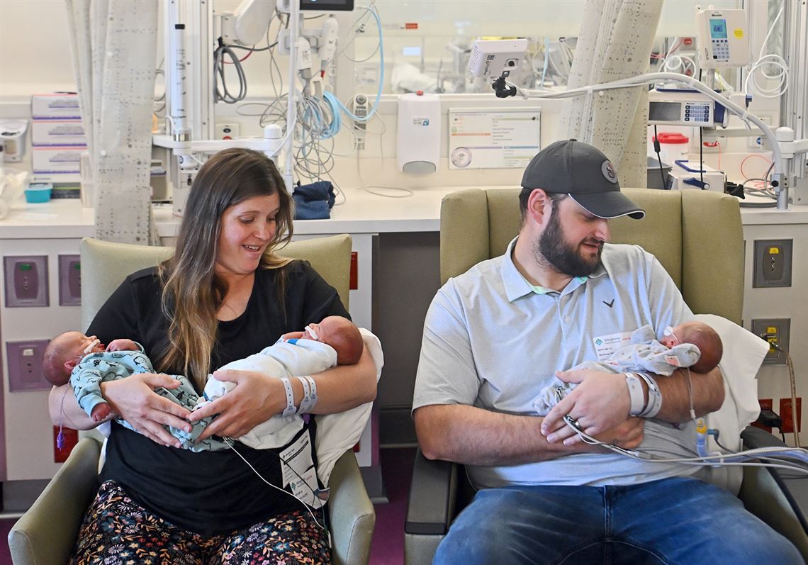 Triplet takeover: Four sets of triplets arrive at AHN West Penn Hospital
