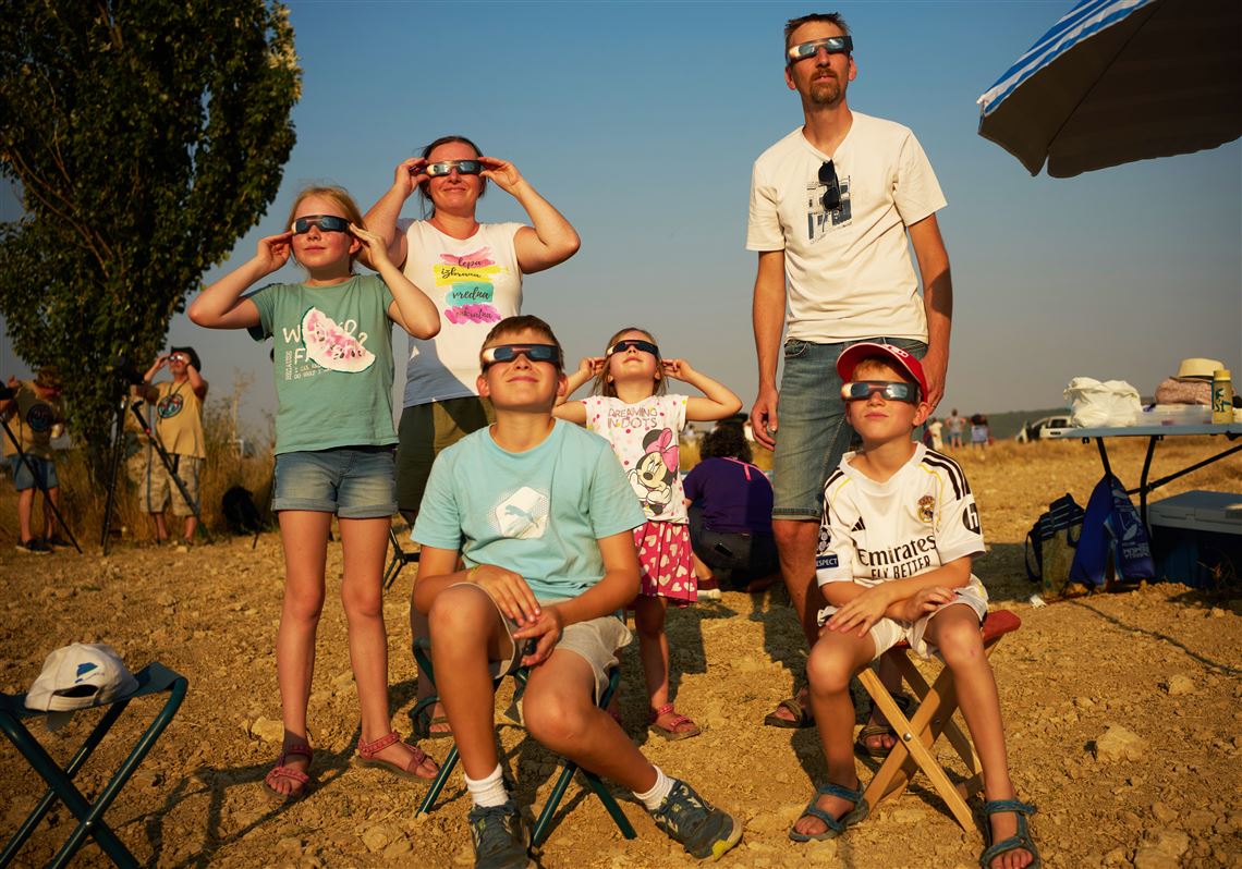 Millions crowd Spanish cities to see country's first total solar eclipse in over a century | Pittsburgh Post-Gazette