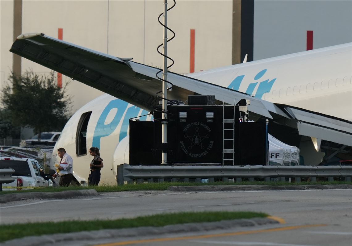 Federal investigators probe Amazon cargo jet’s fiery runway crash that killed 5 in Miami